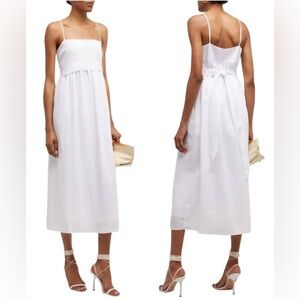 VINCE Ruched Panelled Dress,Off White, Size S/P,‎ NWOT, $425